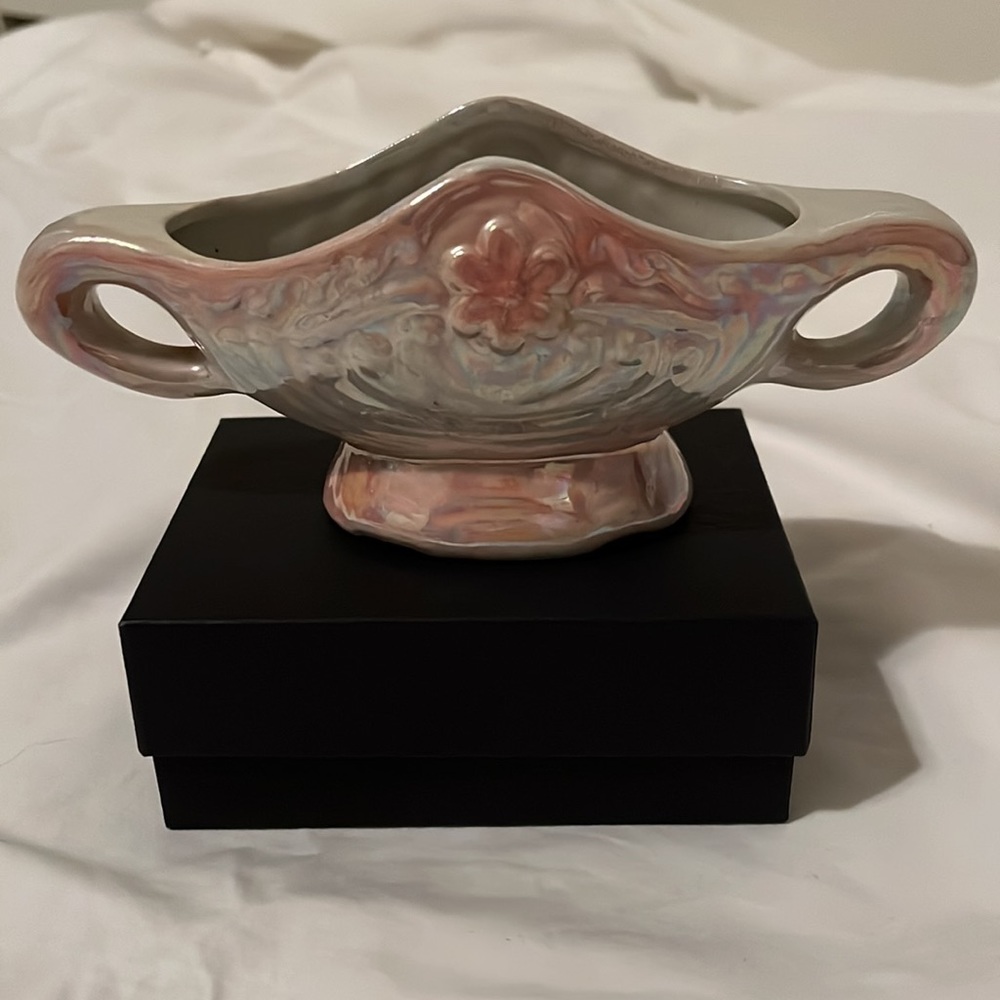 Lusterware small planter/container used/vintage - Picture 2 of 5